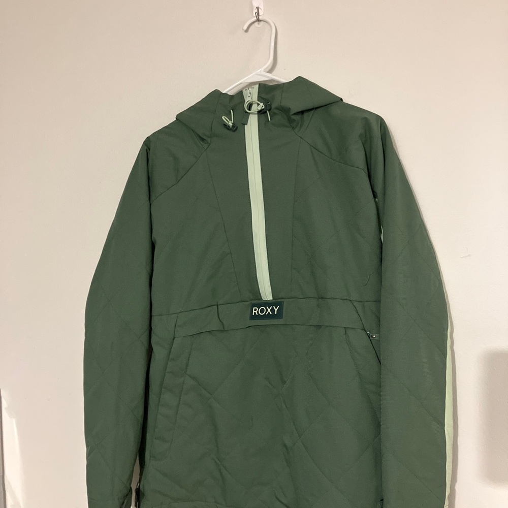Roxy Green Quilted Ski Jacket